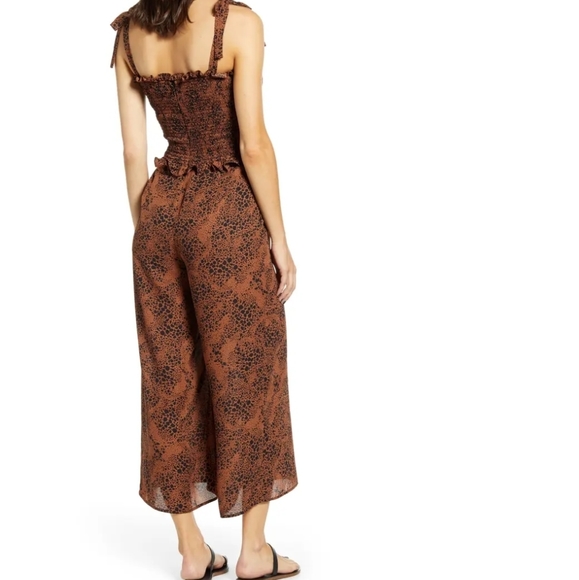 Socialite Smocked Bodice Wide Leg Jumpsuit - Picture 2 of 15